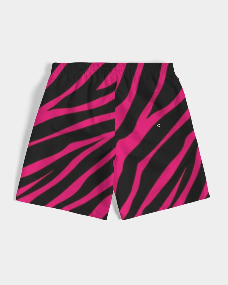 Hot Pink Pursuit Men's Swim Trunk