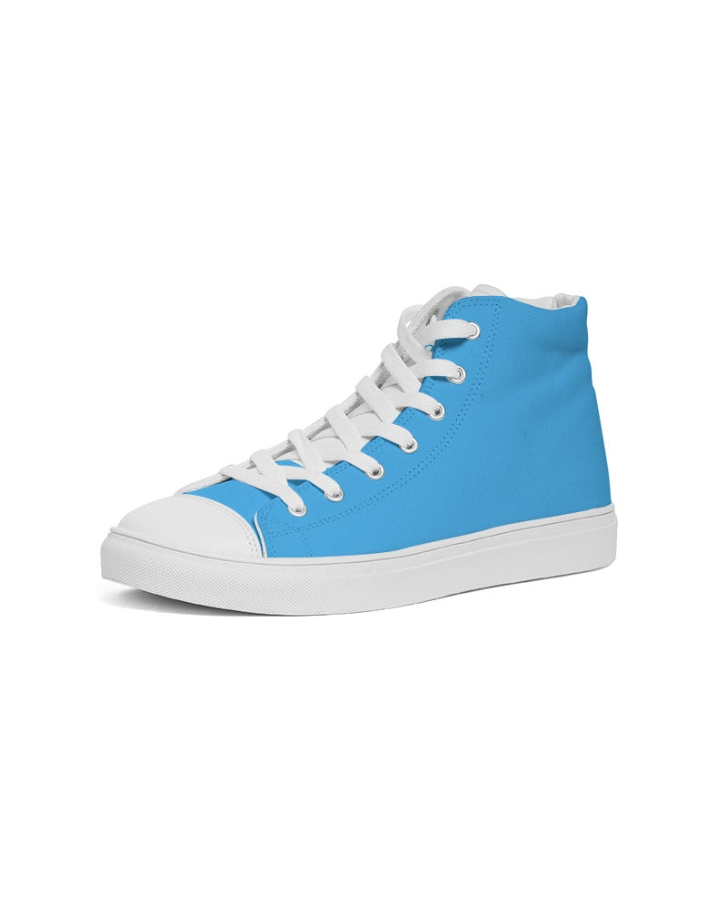 Oceans Blue Women's Hightop Canvas Shoe
