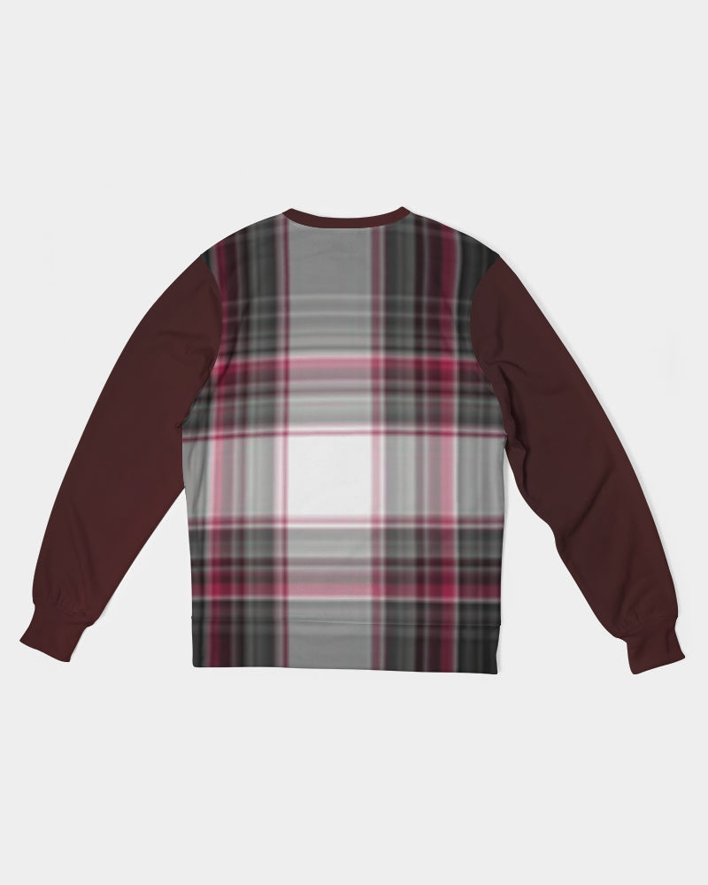 Plaid Men's Classic French Terry Crewneck Pullover