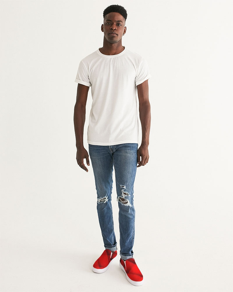 Red "I" Men's Slip-On Canvas Shoe