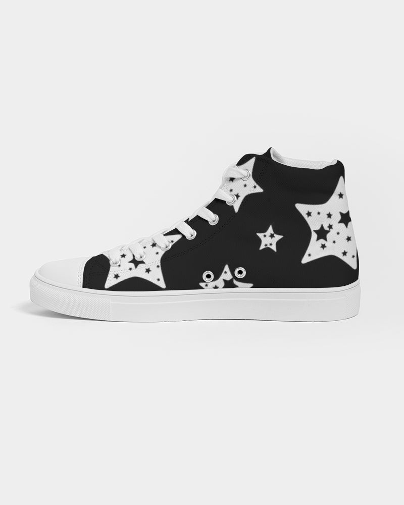 Night Skies Men's Hightop Canvas Shoe