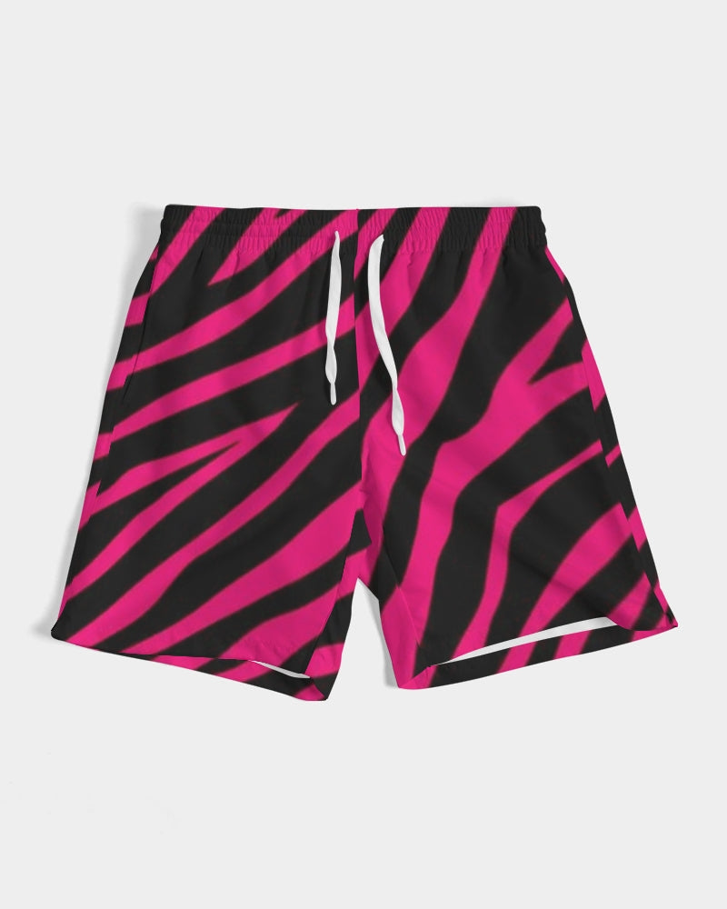 Hot Pink Pursuit Men's Swim Trunk