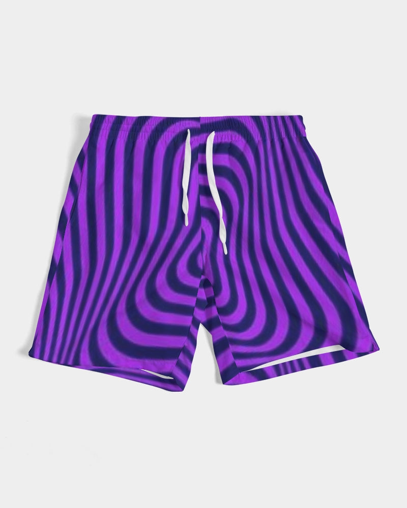 Purple Maze Men's Swim Trunk