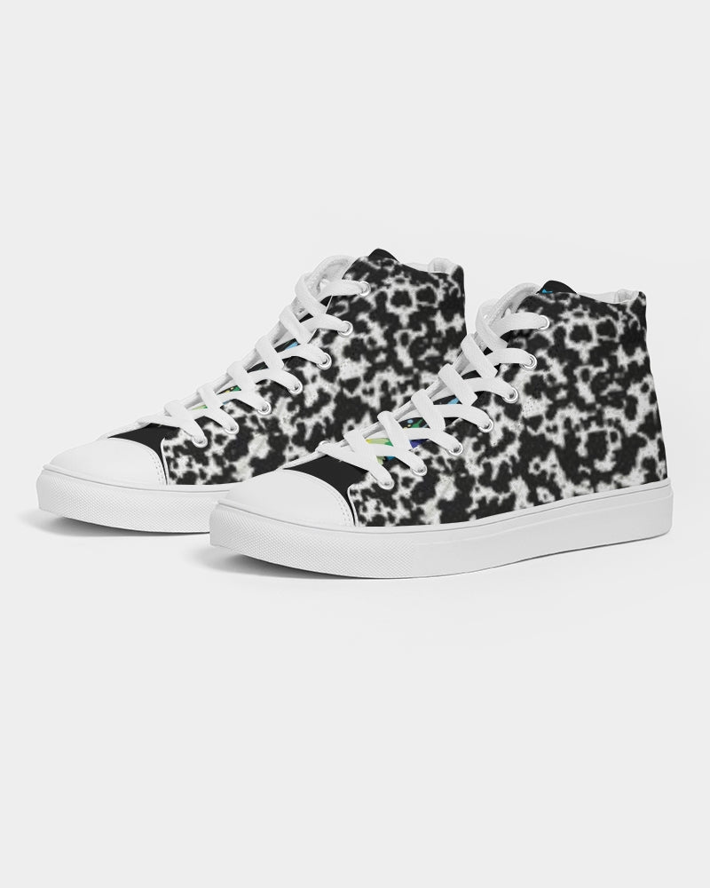 Black and Color Collab Men's Hightop Canvas Shoe