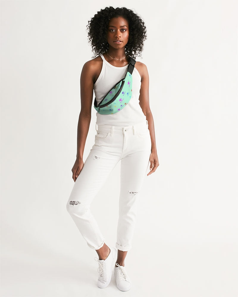 Mint Green Logo Crossbody Sling Bag