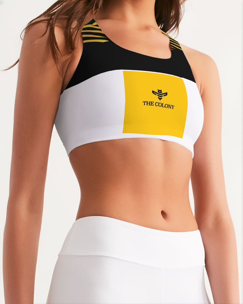 Queens Rule Ish Yoga Pants Women's All-Over Print Seamless Sports Bra