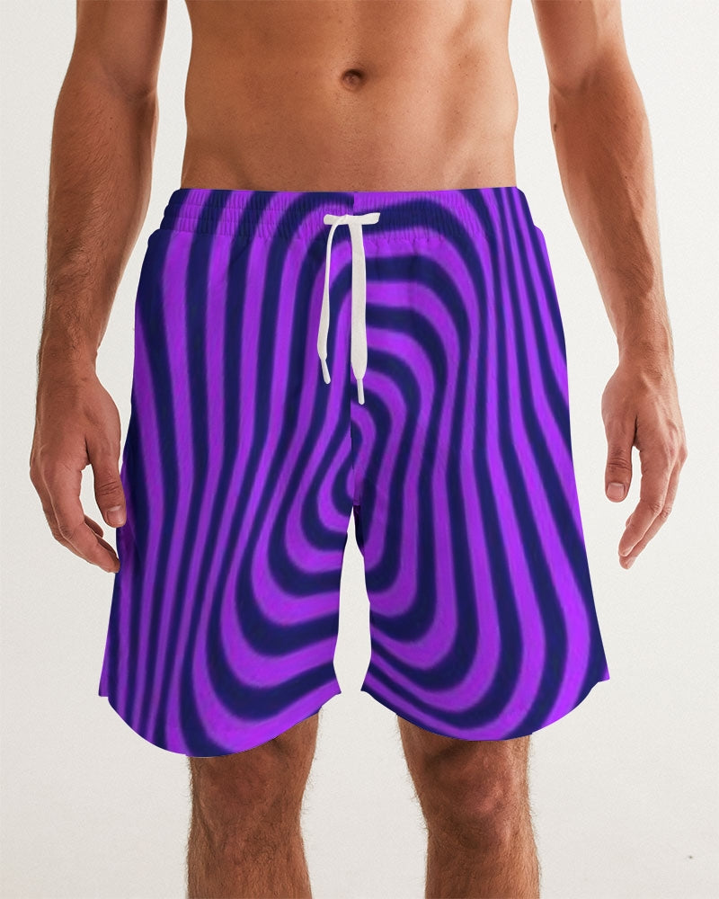 Purple Maze Men's Swim Trunk