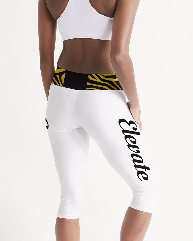 Queens Rule Ish Yoga Pants Women's All-Over Print Mid-Rise Capri