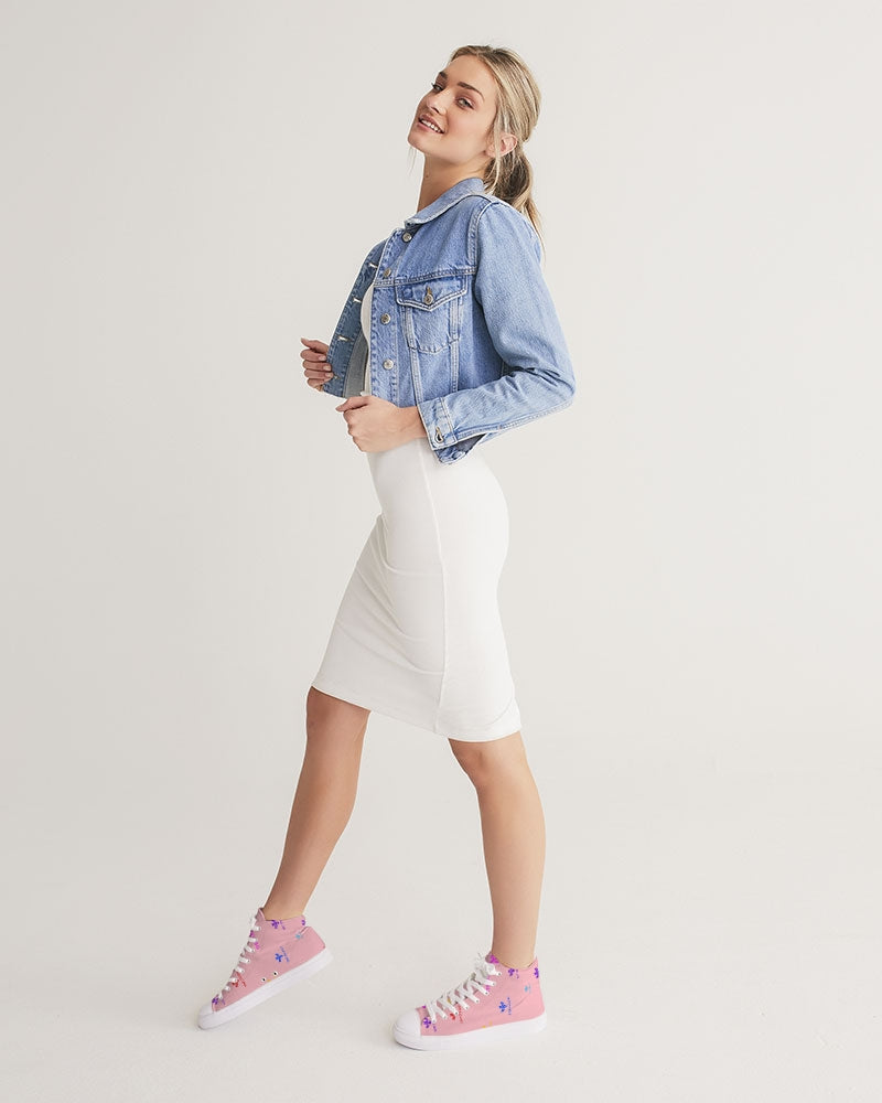 Pink Matter Women's Hightop Canvas Shoe