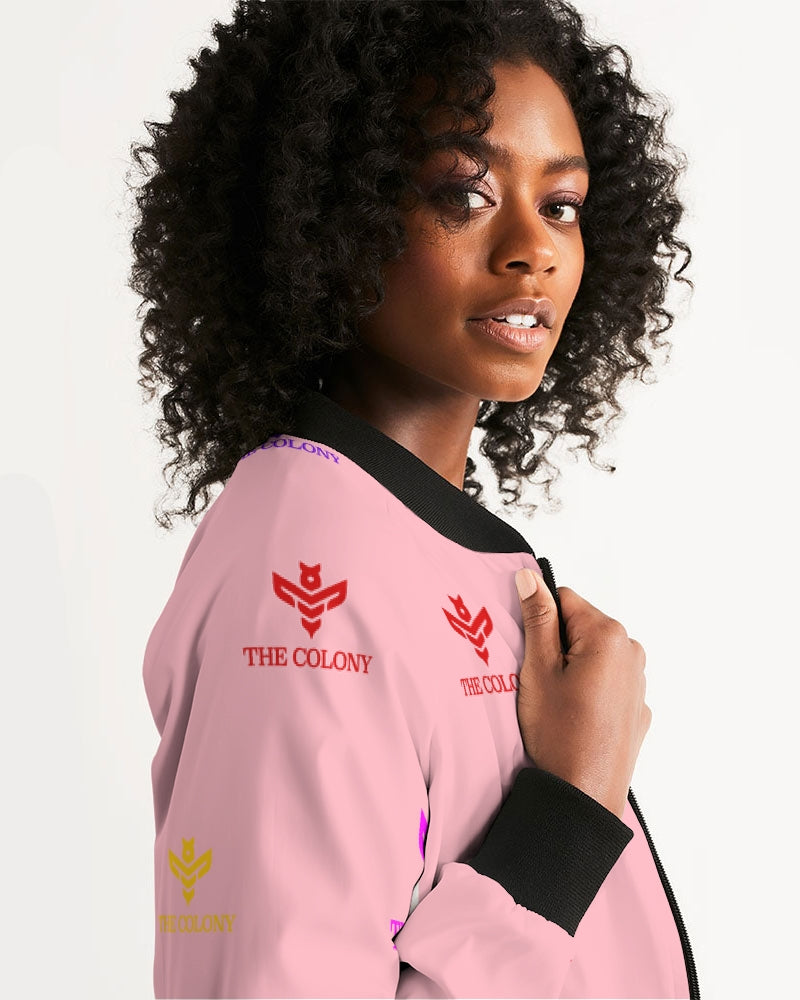 Pink Matter Logo Women's Bomber Jacket