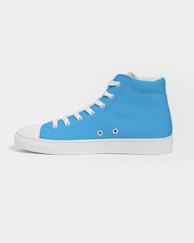 Oceans Blue Women's Hightop Canvas Shoe