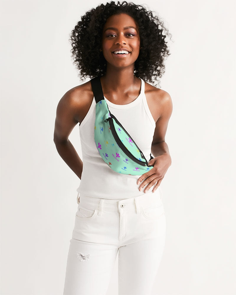 Mint Green Logo Crossbody Sling Bag