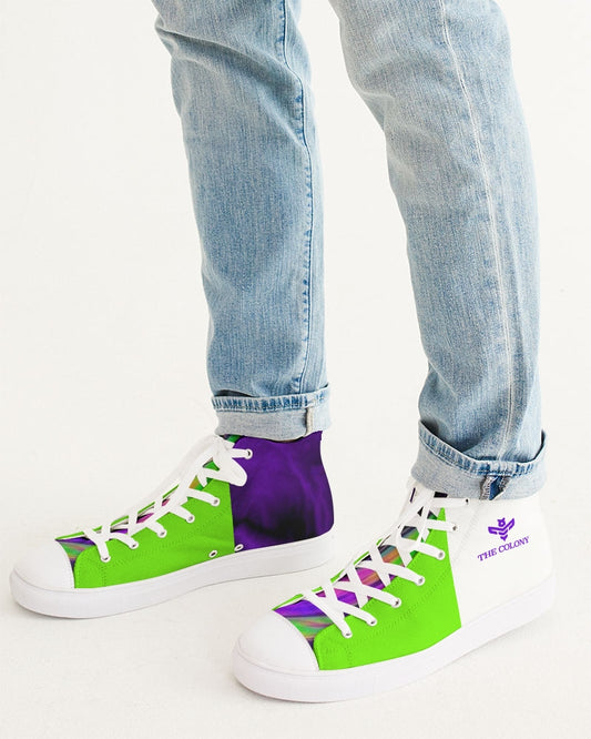 Mardi Gras Men's Hightop Canvas Shoe