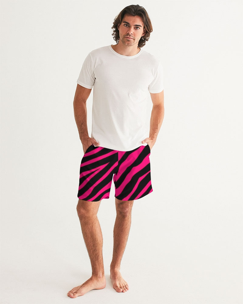 Hot Pink Pursuit Men's Swim Trunk