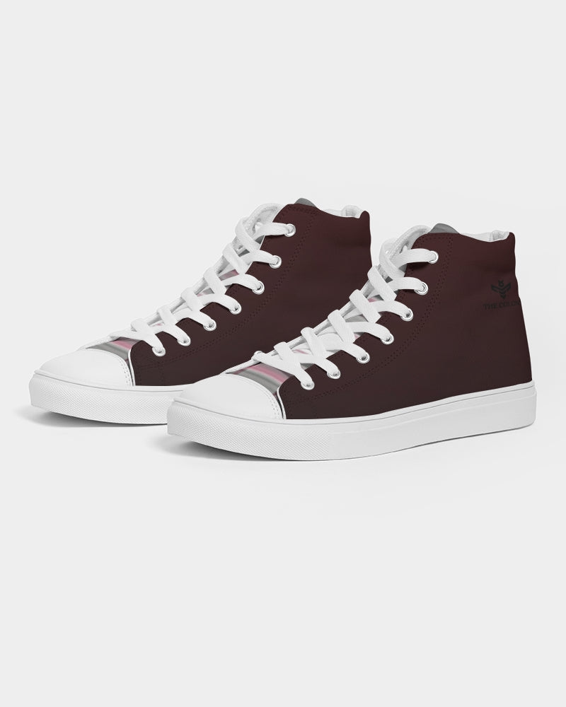 Plaid Men's Hightop Canvas Shoe