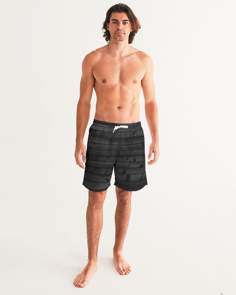 The Colony wood pattern Men's Swim Trunk