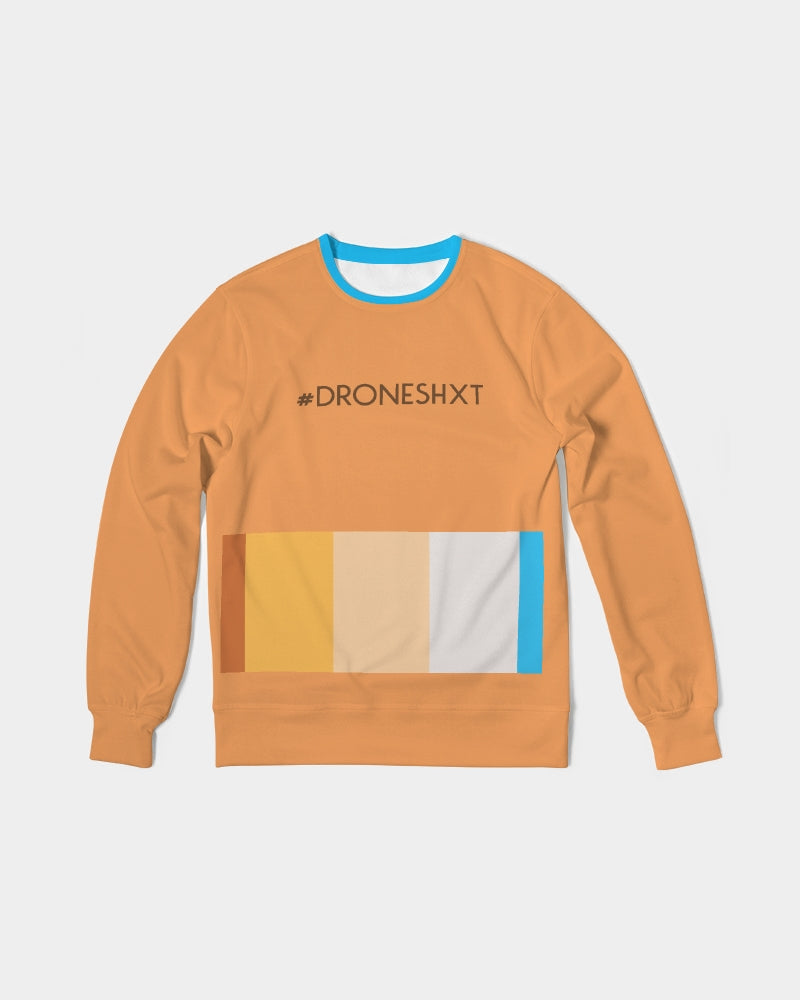 Pastel Orange Vibes Men's Classic French Terry Crewneck Pullover
