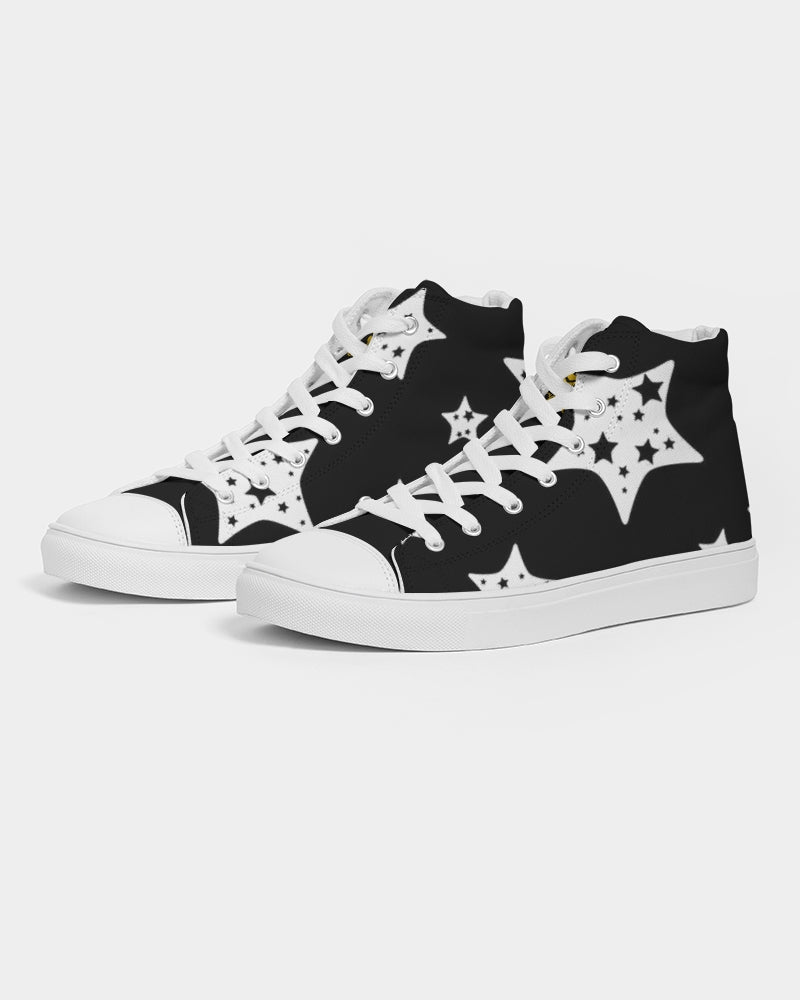 Night Skies Men's Hightop Canvas Shoe