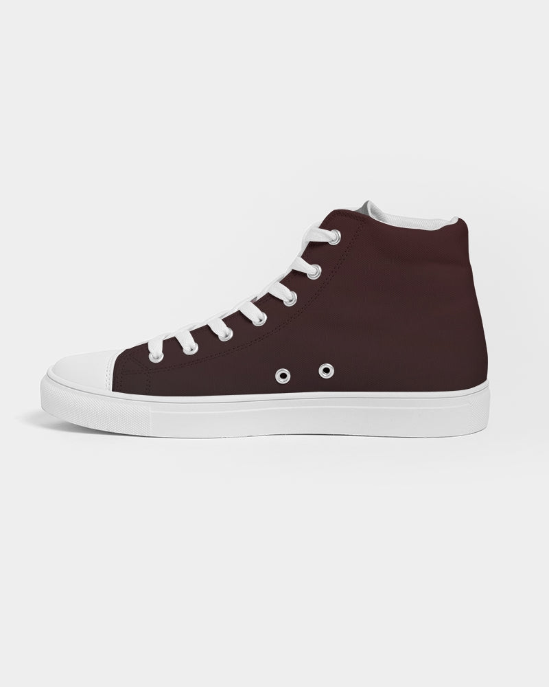 Plaid Men's Hightop Canvas Shoe