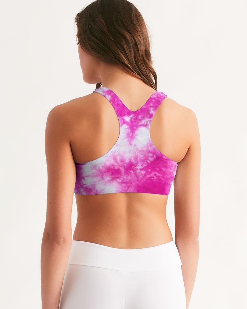 Pink Power Women's All-Over Print Seamless Sports Bra