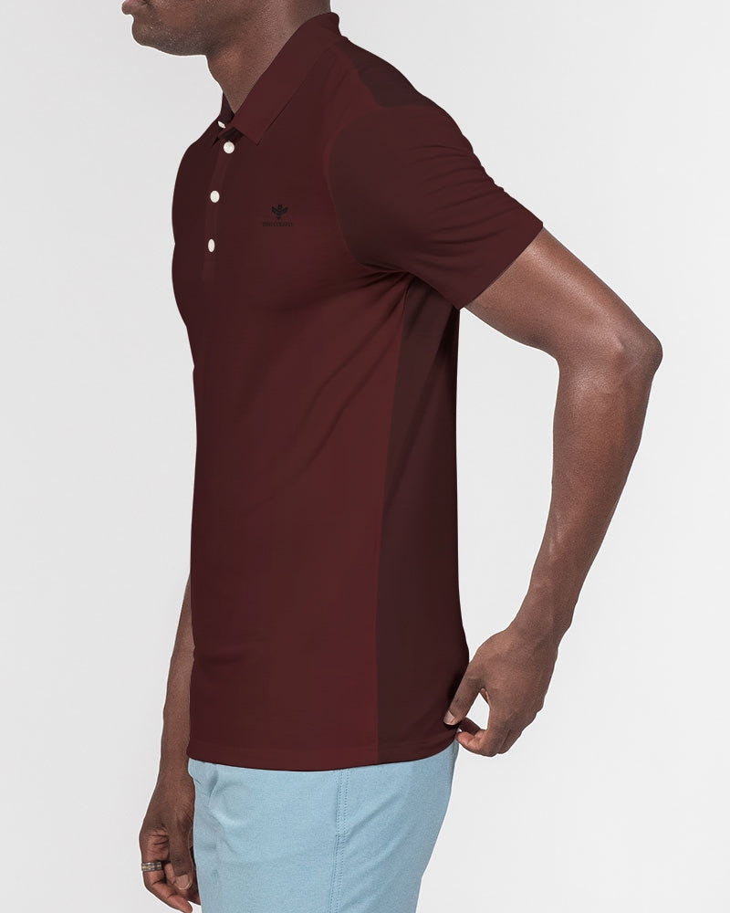 Red and Black Revenge Men's Slim Fit Short Sleeve Polo