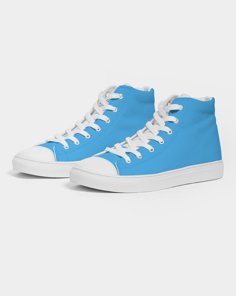 Oceans Blue Women's Hightop Canvas Shoe