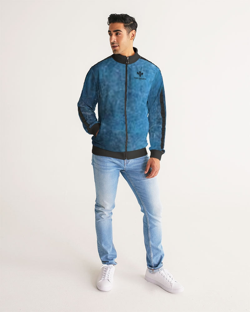 Waves of Life Men's Stripe-Sleeve Track Jacket