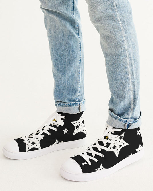 Night Skies Men's Hightop Canvas Shoe