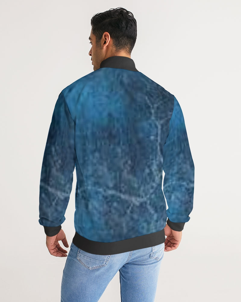 Waves of Life Men's Stripe-Sleeve Track Jacket