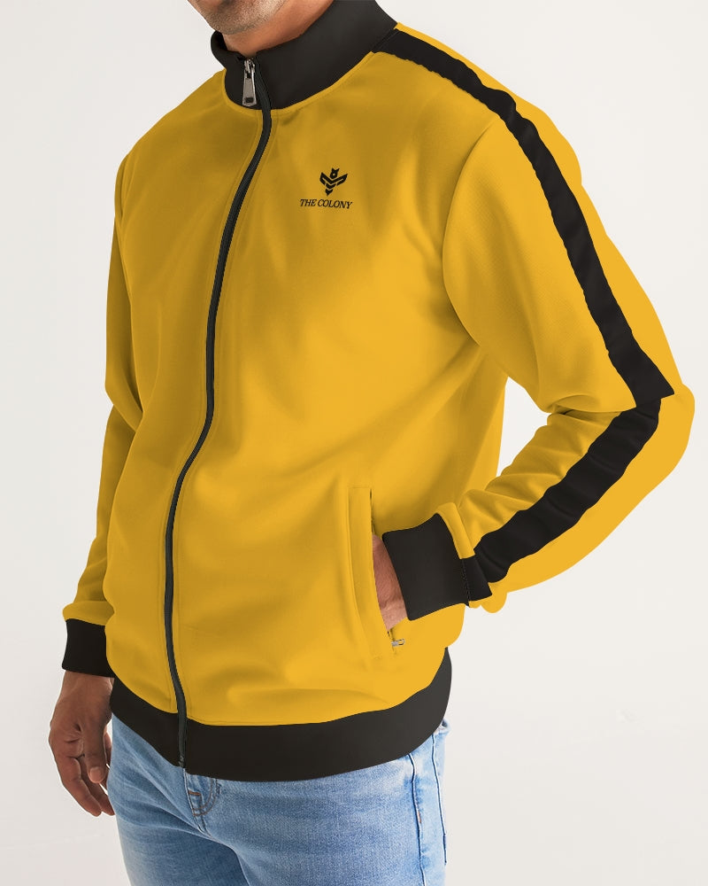 Kill Bill Vibes Men's Stripe-Sleeve Track Jacket