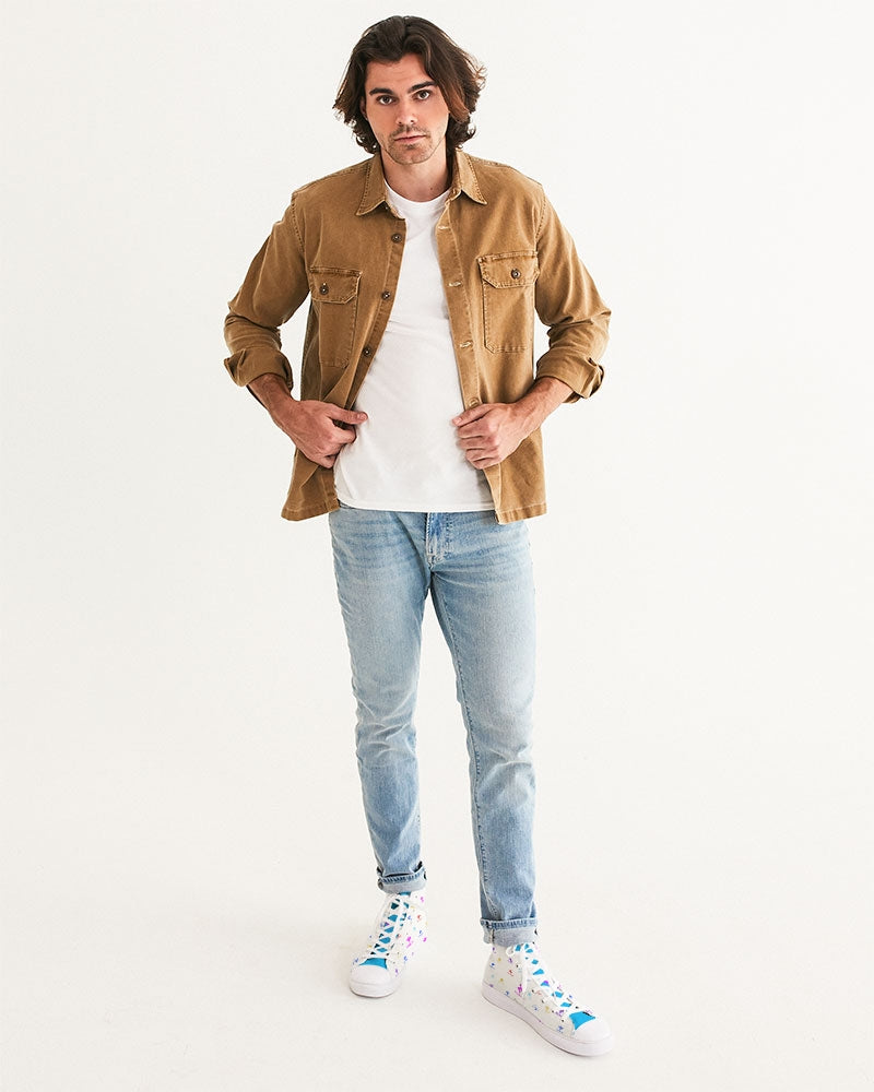 Logo Logic Men's Hightop Canvas Shoe