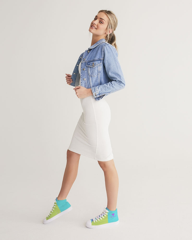 Lime Time Women's Hightop Canvas Shoe