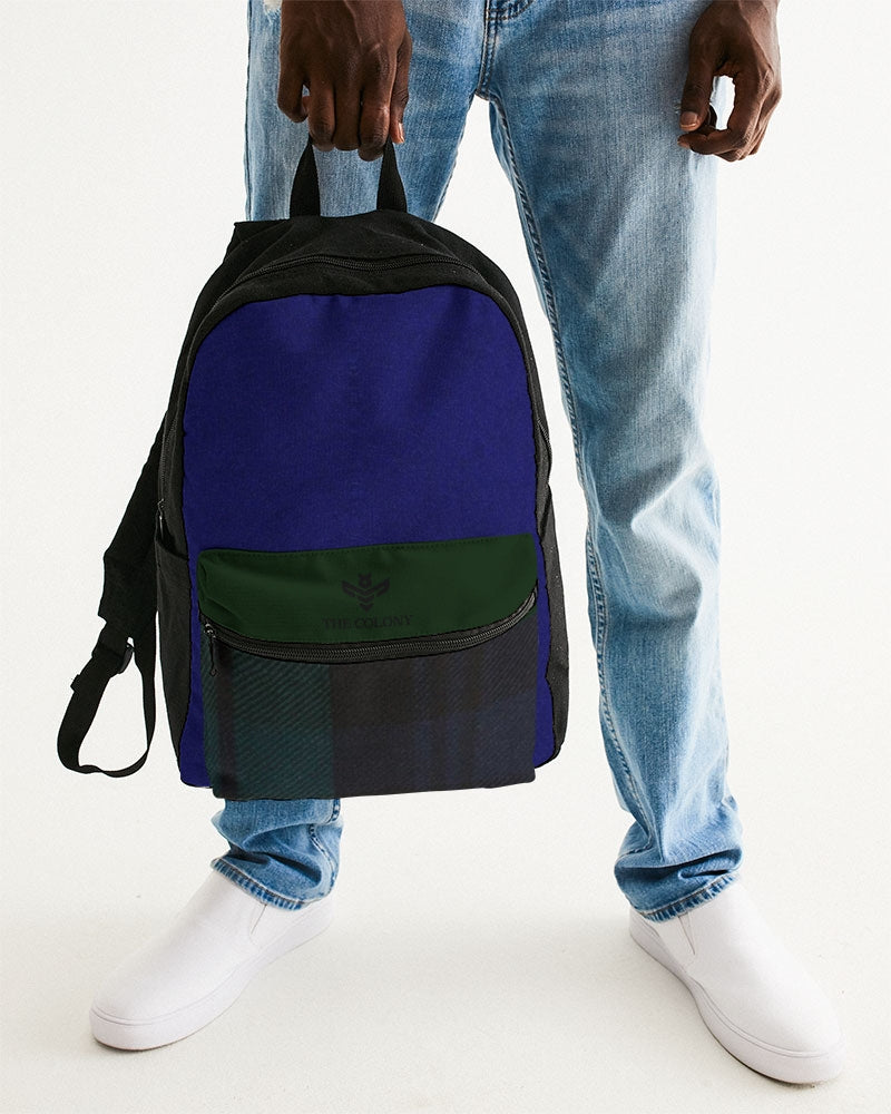Plaid Power Small Canvas Backpack