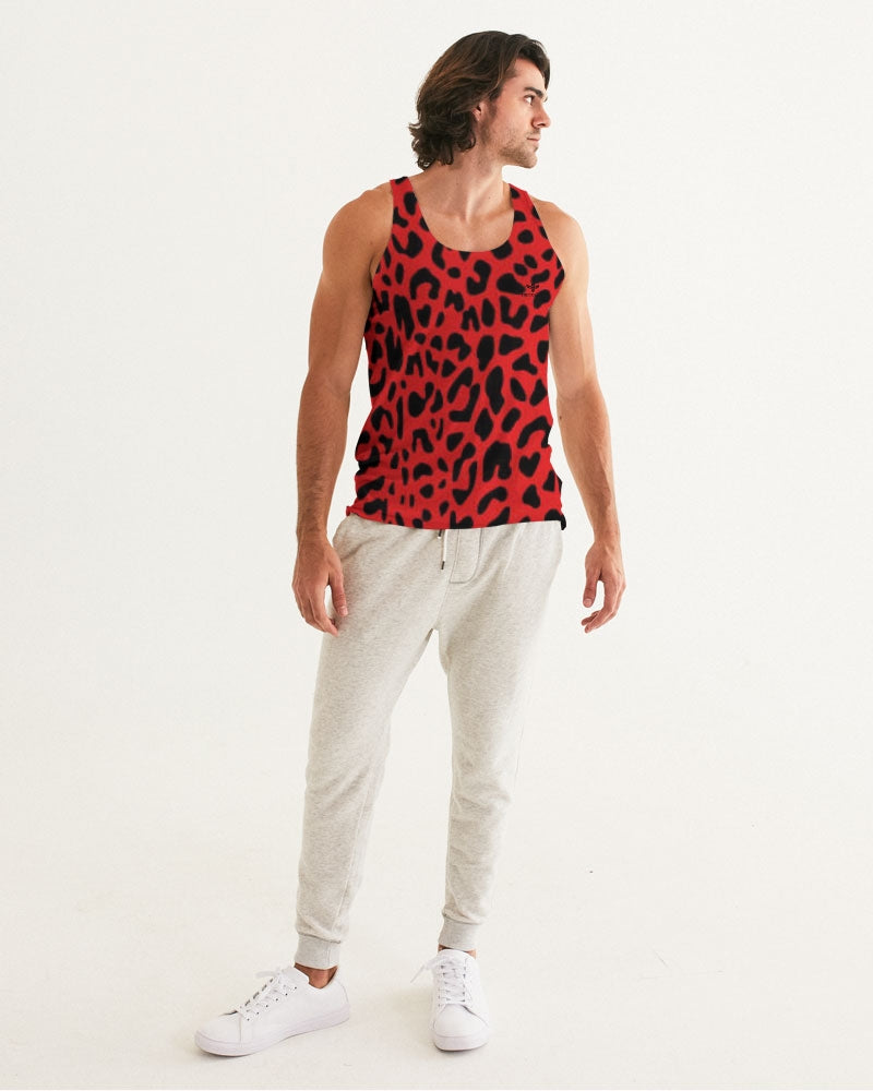 Red Leopard Men's Tank
