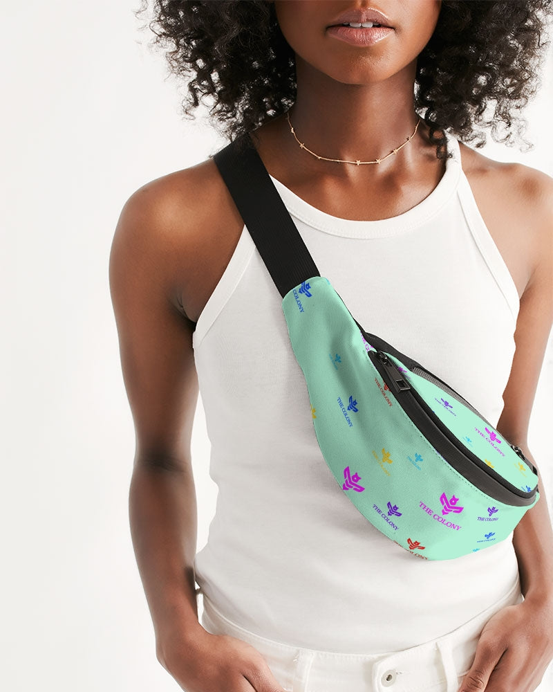 Mint Green Logo Crossbody Sling Bag