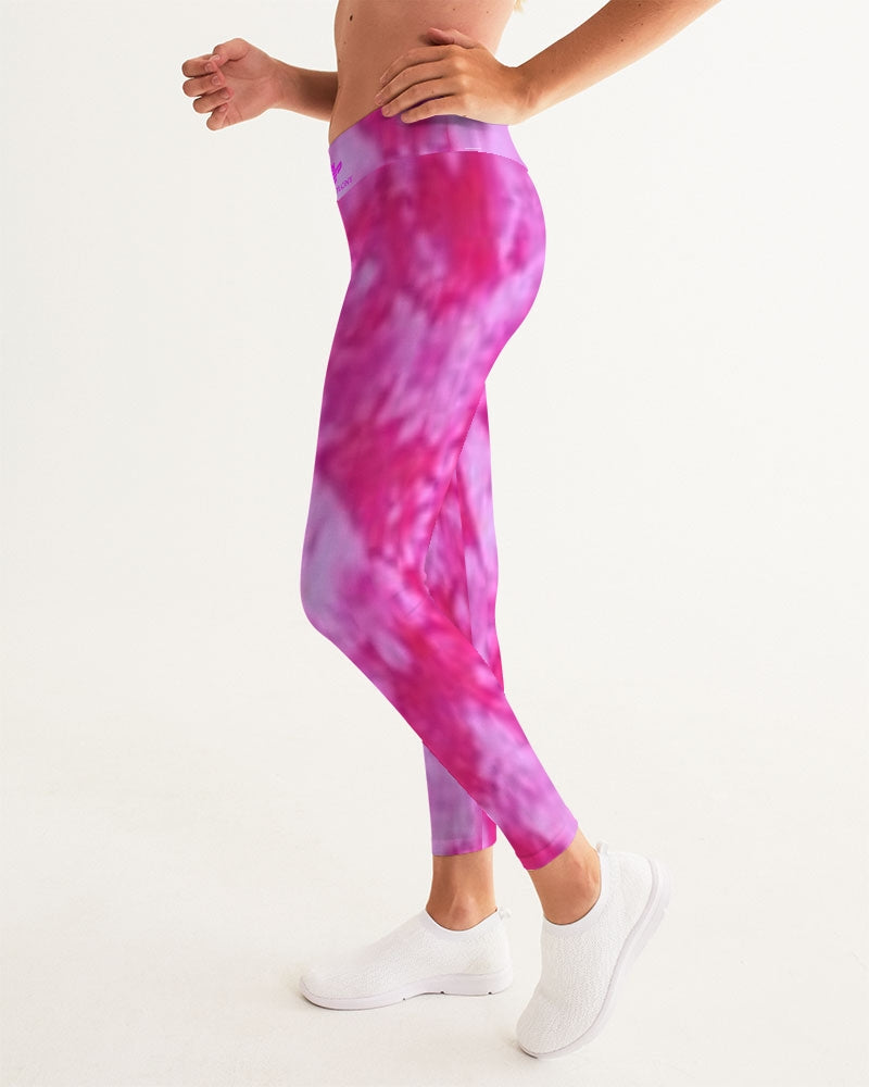 Pink Power Women's All-Over Print Yoga Pants