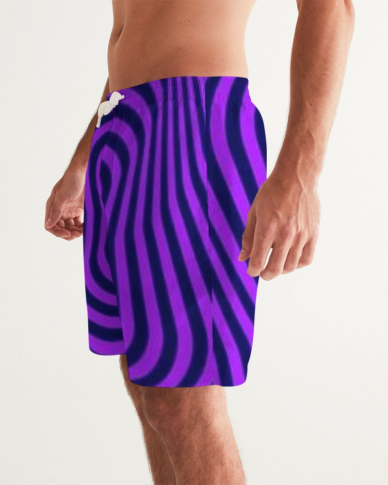 Purple Maze Men's Swim Trunk