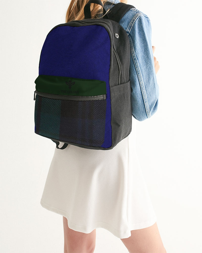 Plaid Power Small Canvas Backpack