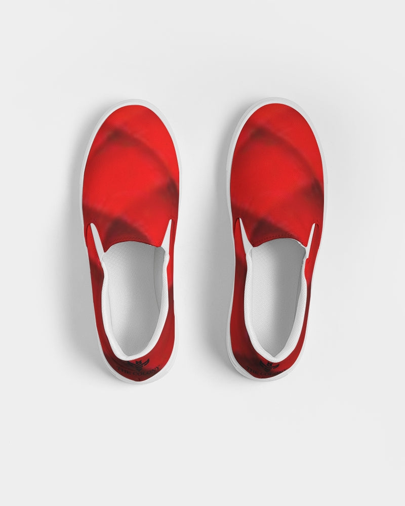 Red "I" Men's Slip-On Canvas Shoe