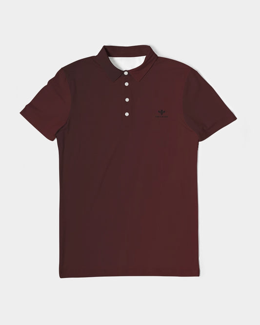 Red and Black Revenge Men's Slim Fit Short Sleeve Polo