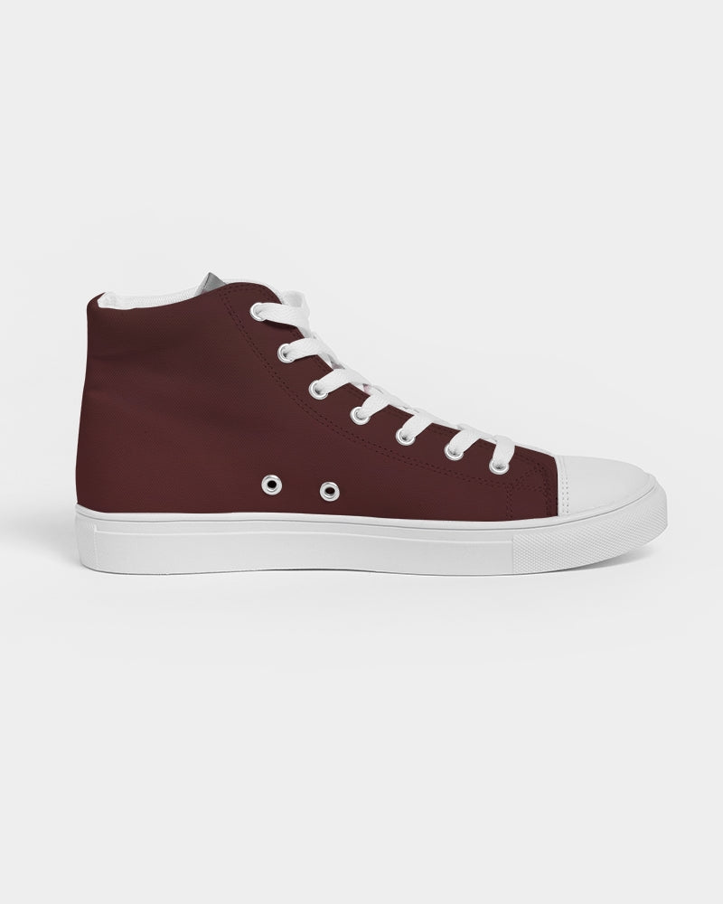 Plaid Men's Hightop Canvas Shoe
