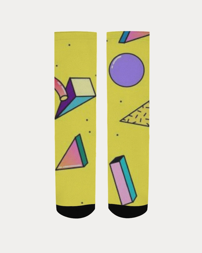Yellow Geo Men's Socks