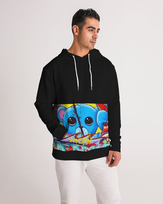 Black Blue Bear Men's Hoodie